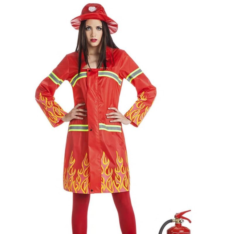 Costume Pompiere Fuoco Donna