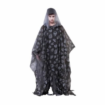 Costume Poncho Zombie Nero 175cm. Adulti