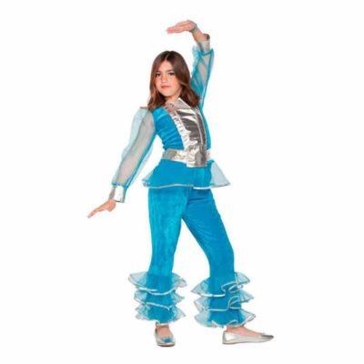 Costume Ragazza Disco Blu