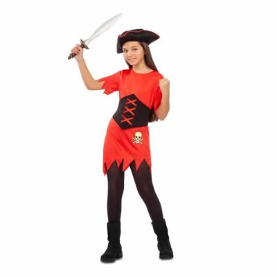Costume Ragazza Pirata Rossa