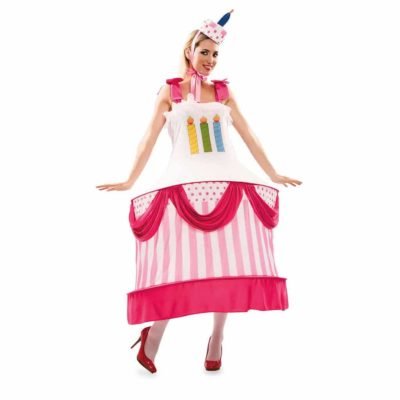 Costume Ragazza Torta Compleanno Adulto Unica