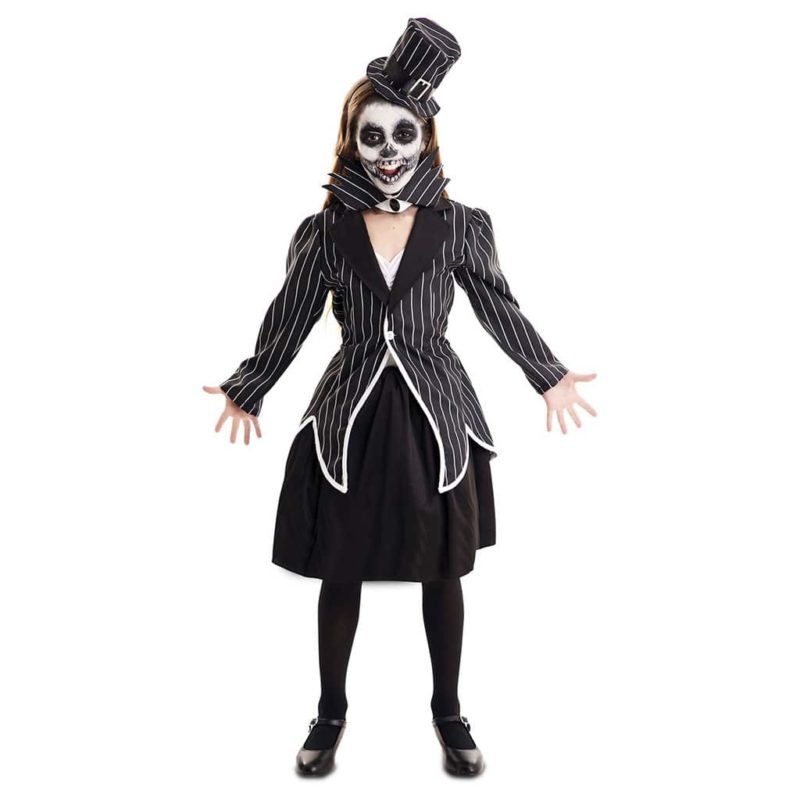 Costume Scheletro elegante Bambina
