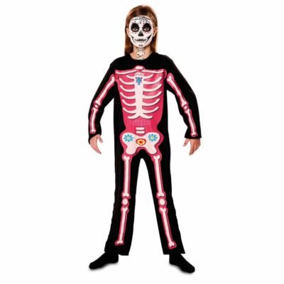 Costume da Scheletro Halloween Rosa