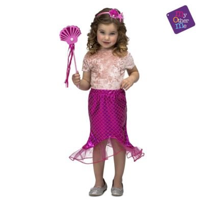 Costume Sirenetta Rosa 3-6 Anni