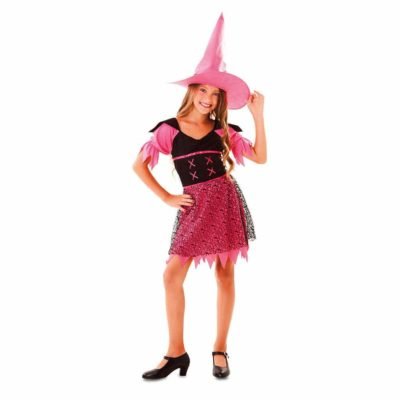 Costume da Strega Fucsia per bambine