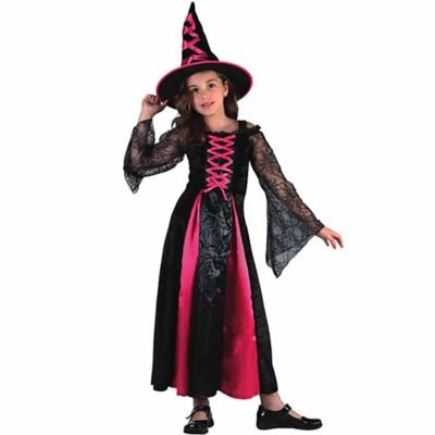 Costume Strega Rosa. Bambina