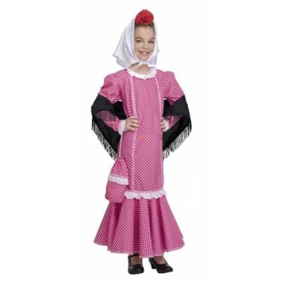 Costume tipico di Madrid Rosa Bambina