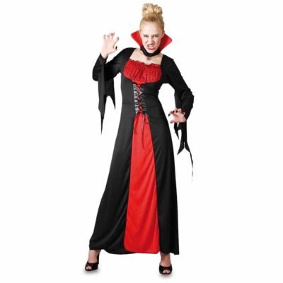 Costume Vampira Rosso e Nero Adulto