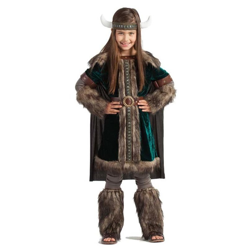 Costume da Vichinga Verde Bimba