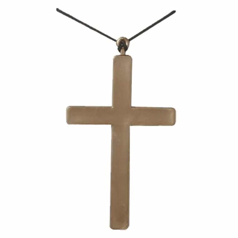 Creu de Monjo Daurada 23 Cm.