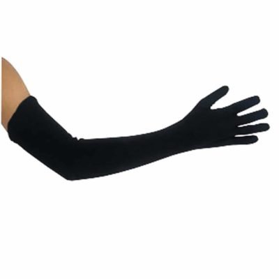 Guanti Neri Extralunghi 45cm. per Adulti