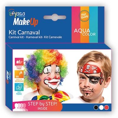 Kit Trucco ad Acqua Carnevale 3 vasetti x2gr/u.