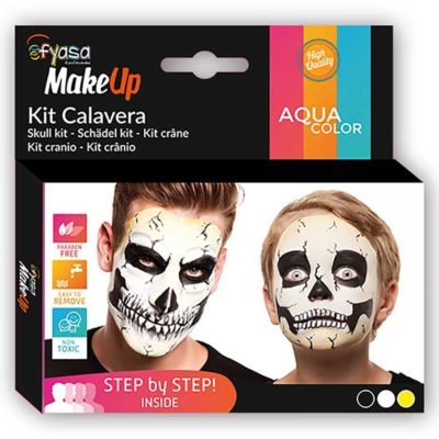 Kit Trucco ad Acqua Teschio 3 vasetti x2gr/u.