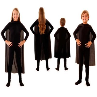 Mantello per Bambini Nero 70Cm