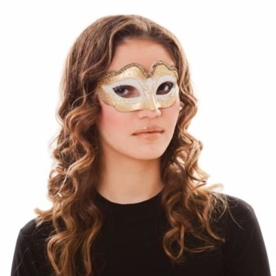 Maschera Bianco/Oro