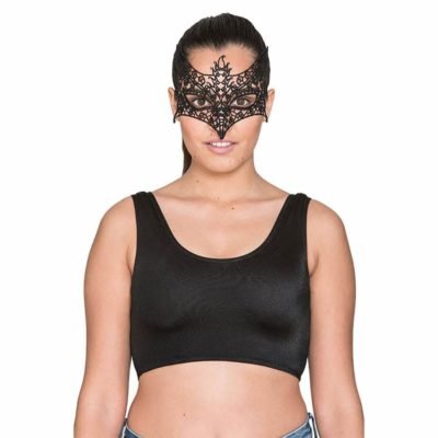 Mascherina Pizzo Nero Lupo