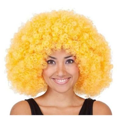 Parrucca Afro Giallo Jumbo
