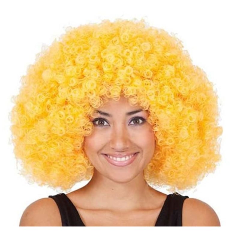 Parrucca Afro Giallo Jumbo