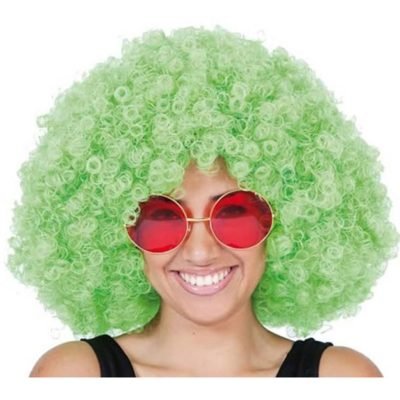 Parrucca Afro Verde Jumbo