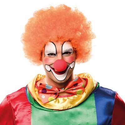 Parrucca Clown Arancione