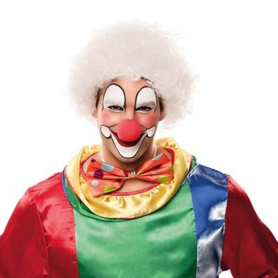 Parrucca Clown Bianca