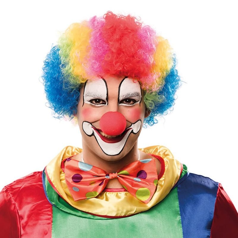 Parrucca Clown-Pagliaccio Multicolor