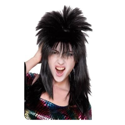 Parrucca Punk Nera Adulti