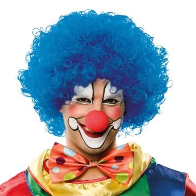 Perruca Clown Blau