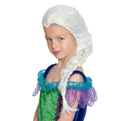Perruca Infantil Blanca amb Trena
