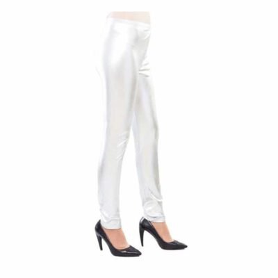 Sexy Leggins Aderenti Argento