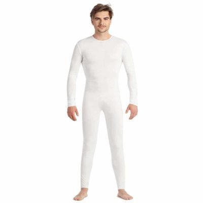Tuta Bianca Spandex  Uomo