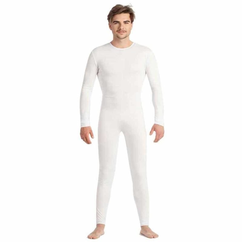 Tuta Bianca Spandex  Uomo
