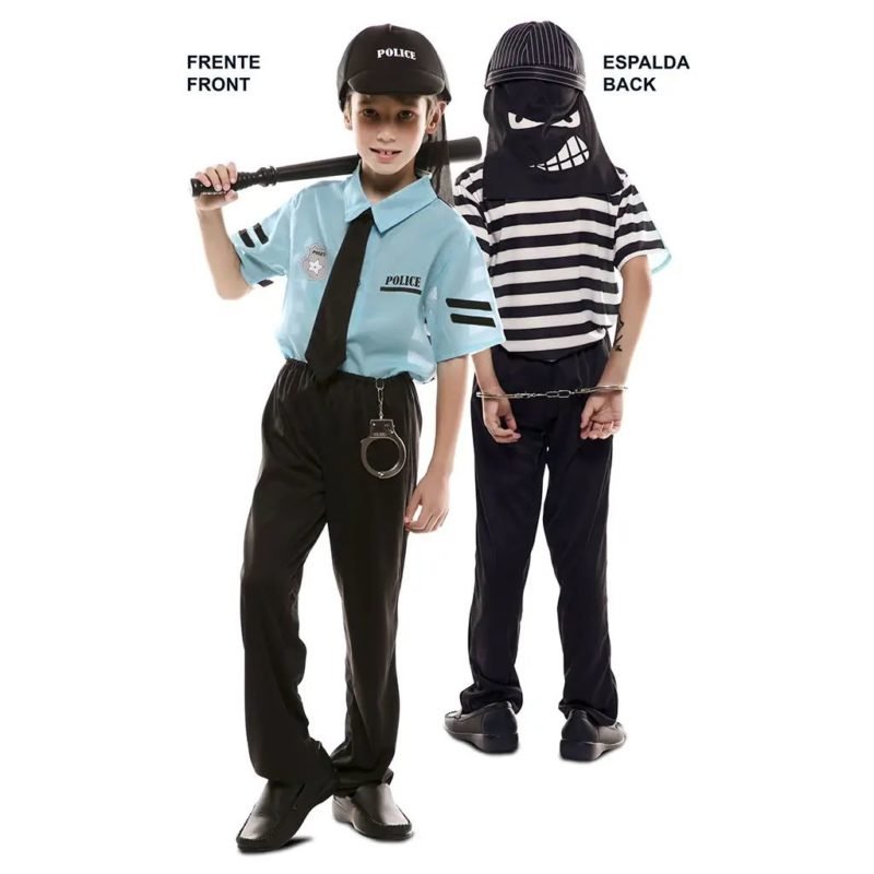 Costume Ladro e Polizia Bambini Doppio Fun!
