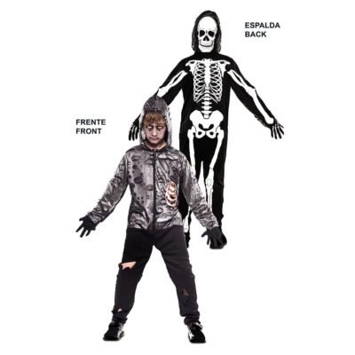 Costume Scheletro e Zombie Bambini Doppio Fun!