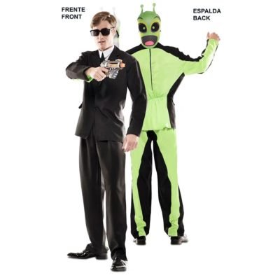 Costume Alieno e Abito Nero Doppio Fun!