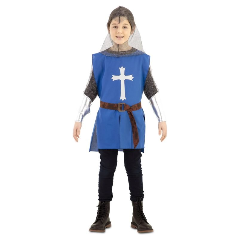 Mantello Blu da Guerriero Medievale Bambini