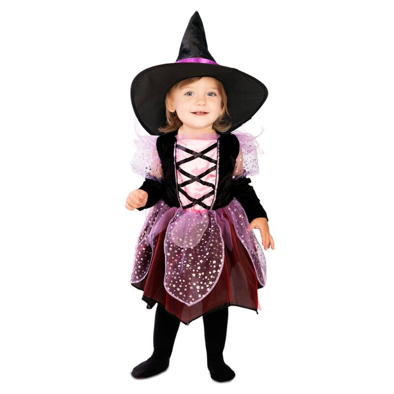 Costume Piccola Strega Viola Bambina