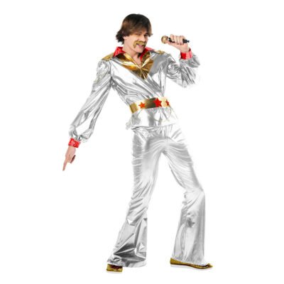 Costume Abba Argento Disco Uomo