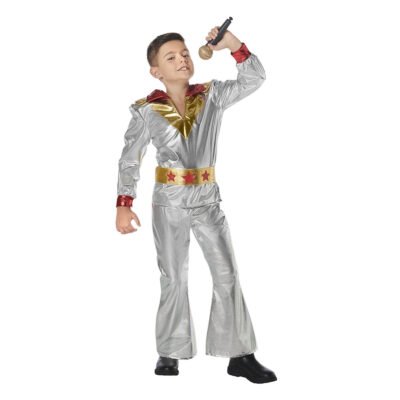 Costume Abba Argento Disco Bambino