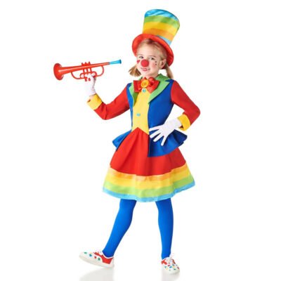 Costume Clown Micolor Bambina