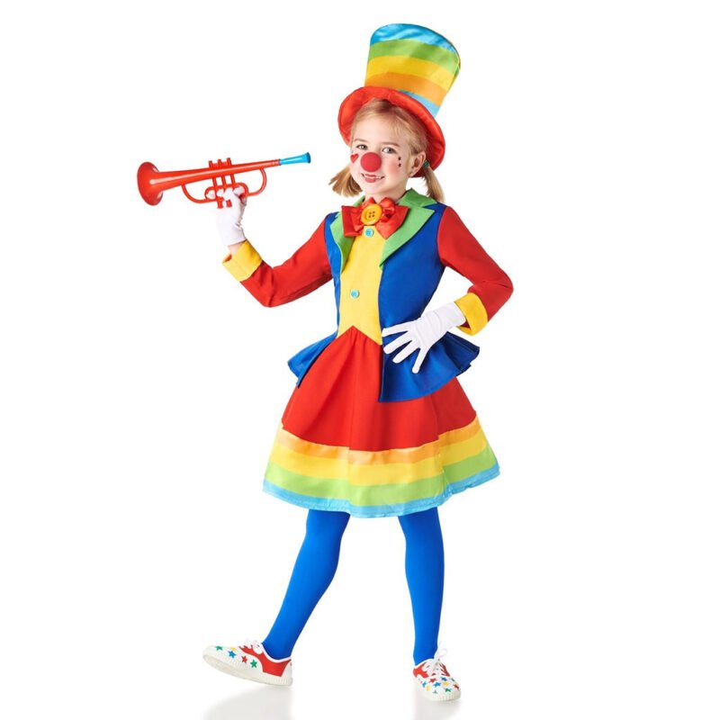 Costume Clown Micolor Bambina