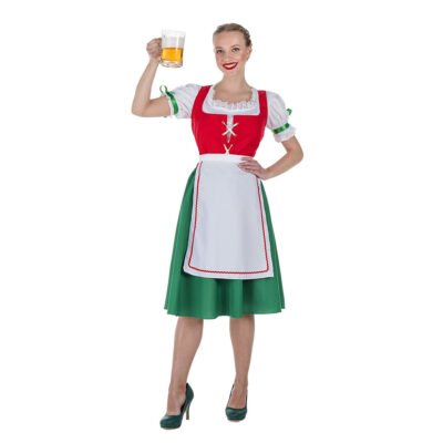 Costume Oktoberfest Rosso Donna
