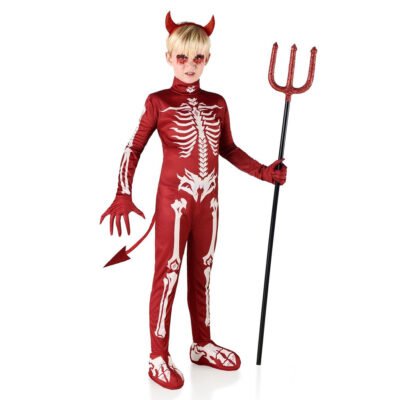 Costume Demonio Scheletro Bambino