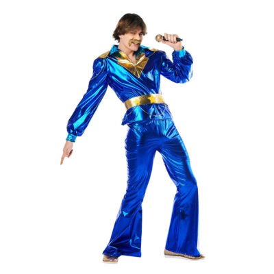 Costume Abba Blu Disco Uomo