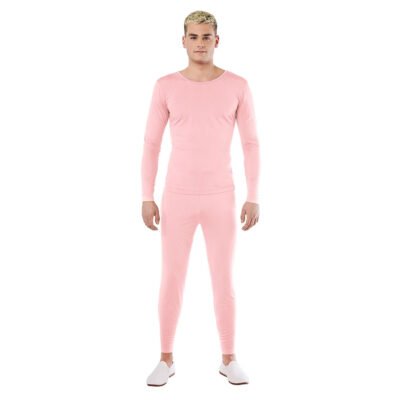 Completo rosa in Spandex a 2 pezzi Uomo