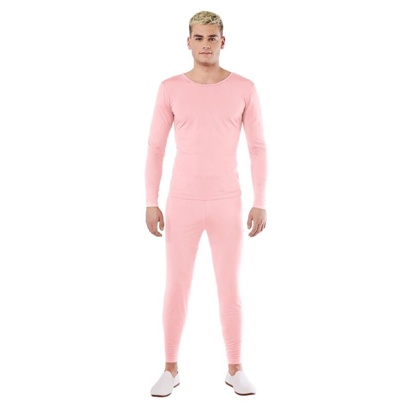 Completo rosa in Spandex a 2 pezzi Uomo