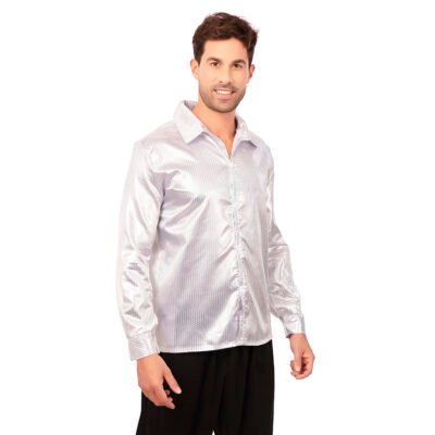 Camicia Argento Metallizzato Unisex