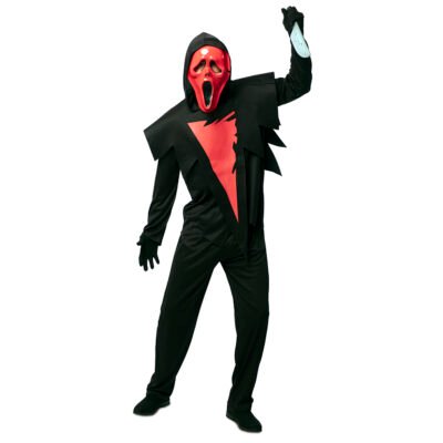 Costume Fantasma Scream Rosso Uomo