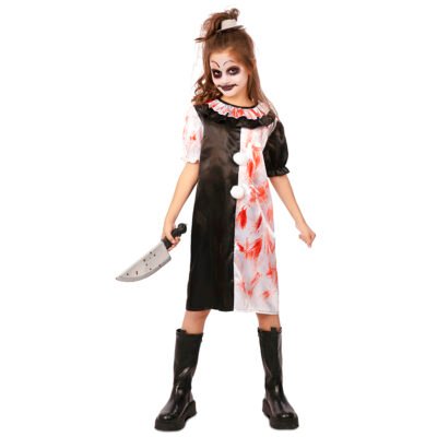 Costume Pagliaccio Spaventoso Bambina