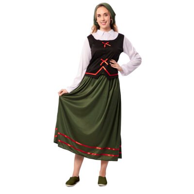 Costume Pastora Verde Donna